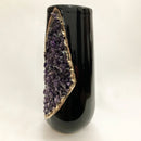 Set of 2 Black Ceramic Vases