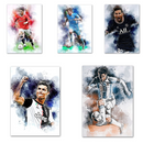 Poster Fußballspieler Lionell Messi & Christiano Ronaldo Tor Jubel als Deko Print ohne Rahmen